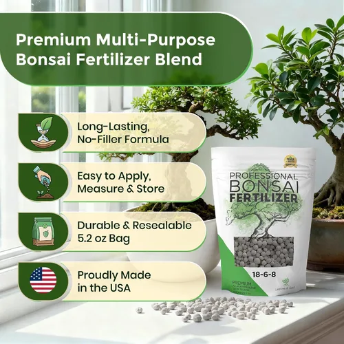 Miniatura 2 de Leaves and Soul - Pellets de fertilizante para bonsái Pellets de liberación lenta 18-6-8 para plantones, plantas maduras, todos los tipos