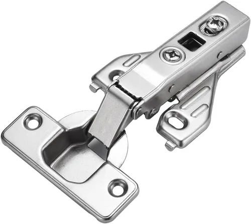 2 bisagras de gabinete con marco de cara de cierre suave, instalación 50% más rápida con placa de clip, tornillos de montaje incluidos, bisagras de