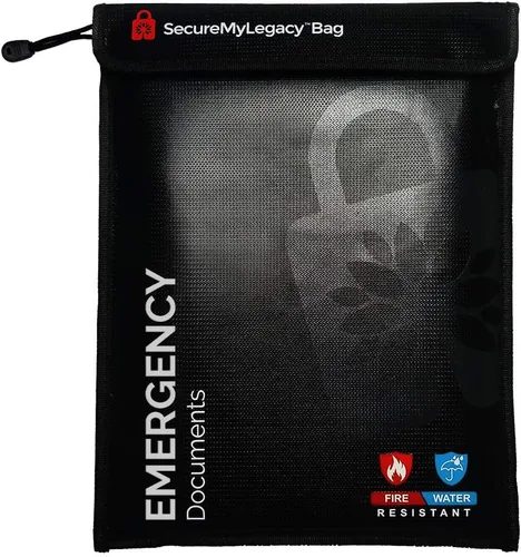 Miniatura 6 de Secure My Legacy - Bolsa ignífuga (paquete de 4): bolsas de documentos ignífugas, soporte para documentos de seguridad contra incendios