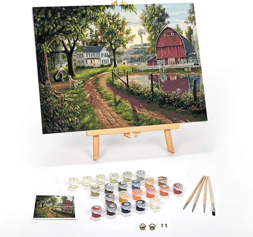 Miniatura 42 de Ledgebay Kit de Pintura por Números DIY para Adultos con Lienzo Enmarcado, de Principiante a Avanzado, los Kits Incluyen Juego de Pintura Acrílica