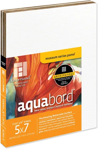 Miniatura 43 de Ampersand Art Supply Aquabord - Panel de pintura de acuarela, superficie altamente absorbente para acuarela, gouache y caseína de 8 x 8 pulgadas