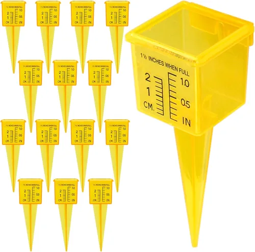 Medidor de lluvia 10, 15 y 20P, para exteriores, calibre de rociador de 1.5 pulgadas, medidor de agua para lluvia con boca ancha, herramienta de