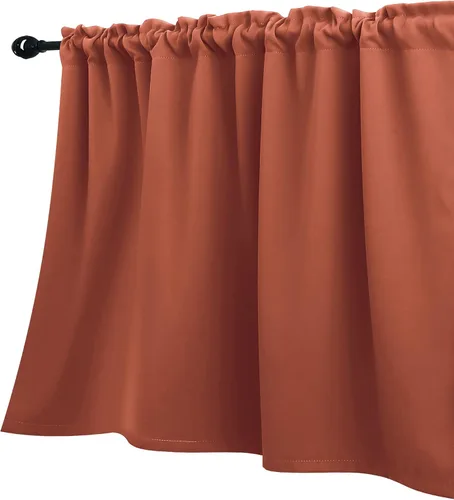 Miniatura 24 de KOUFALL Cenefa beige para ventanas de 16 pulgadas de largo, cortinas cortas para filtrar la luz sobre el fregadero