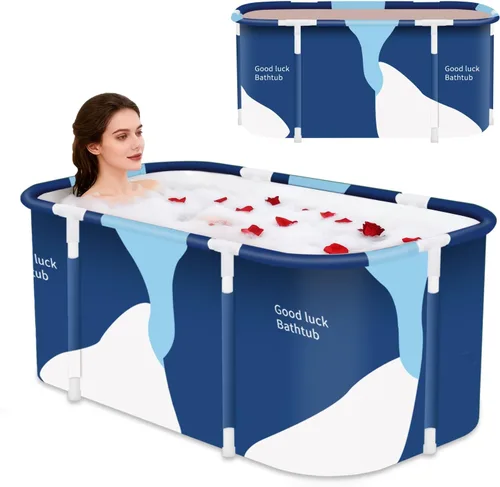 Tina portátil plegable, bañera plegable para adultos, bañeras independientes, bañera de baño caliente, baño de hielo, tina de spa para baño familiar