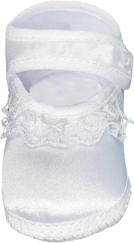 Miniatura 2 de Swea Pea & Lilli Zapatos de bautismo para bebé niña, botines blancos con cruz celta
