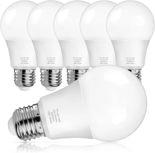 Miniatura 11 de MAXvolador Bombillas LED A21, equivalente a 150 W, luz blanca diurna 5000 K, 2600 lm, base E26, no regulable, bombillas de 19 W, iluminación Blanco