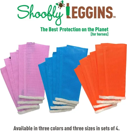 Miniatura 6 de Shoofly Leggins - Calcetas patentadas para caballo, botas holgadas para evitar picaduras de mosca, reducen el pisoteo, el estrés y la fatiga, malla