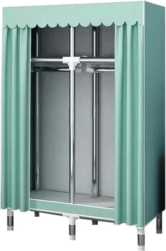 Miniatura 11 de large closets Portable Wardrobe Closet Thick Metal Frame Closets for Bedroom Cloth Wardrobe Closet for Bedroom Hanging Clothes Closet Space-saving