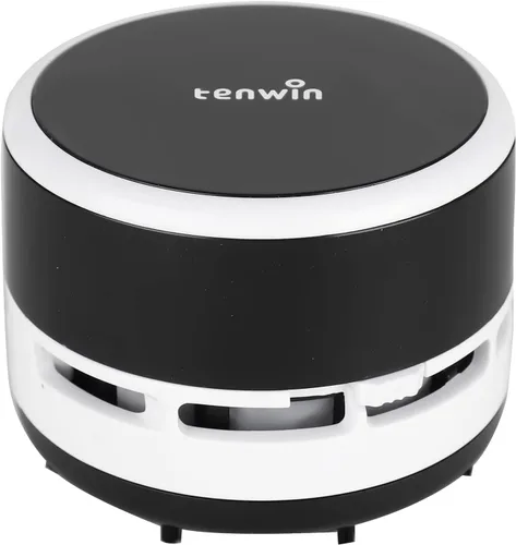 tenwin Mini aspiradora, aspiradora portátil de escritorio inalámbrica, barredora de polvo de mano que funciona con pilas, bajo ruido y fuerte