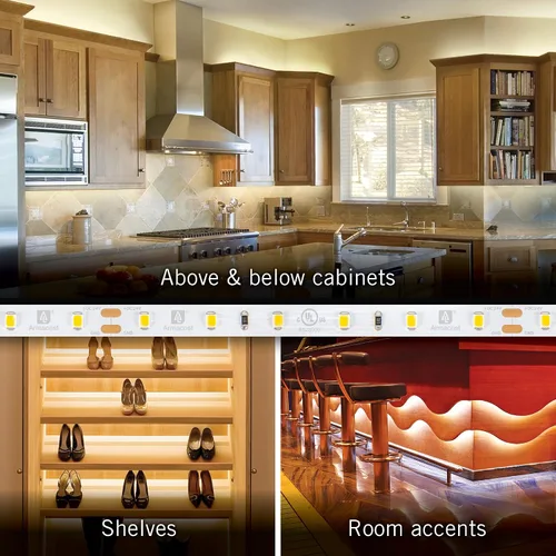 Miniatura 5 de Armacost Lighting Kit de luz en cinta LED regulable para AC del hogar, blanco cálido suave (1.5M) 424502 2700K blanco cálido 5 m
