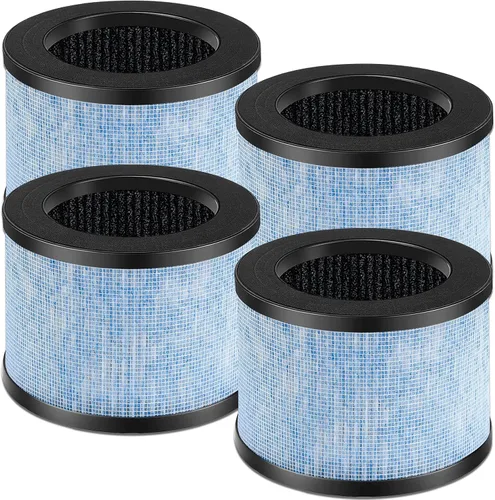 Katerelis Paquete de 4 filtros de repuesto MK01 MK06 TZ-K1 compatibles con AROEVE MK01 MK06 MG01JH, ToLife TZ-K1 y Kloudi DH-JH01, POMORON MJ001H,