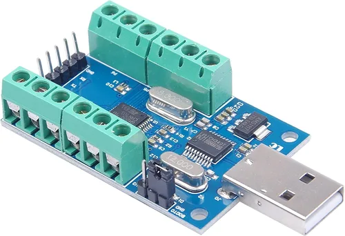 Miniatura 5 de NOYITO USB 10-Channel 12-Bit AD módulo de adquisición de datos STM32 UART Comunicación USB a chip serie CH340 módulo ADC