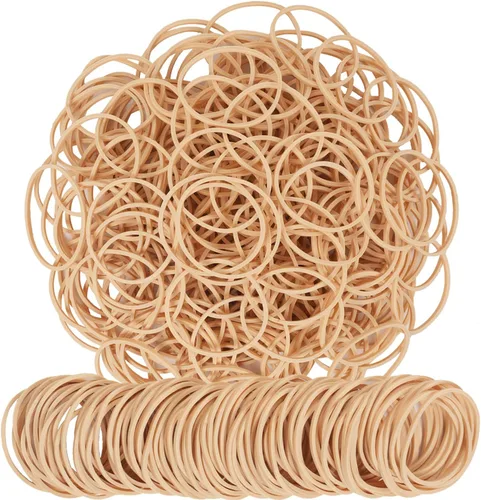 AIWOQI Bandas de goma tamaño 16 Banda de goma elástica #16 marrón claro 600 piezas bandas de goma suministros de oficina carpetas de archivos caja