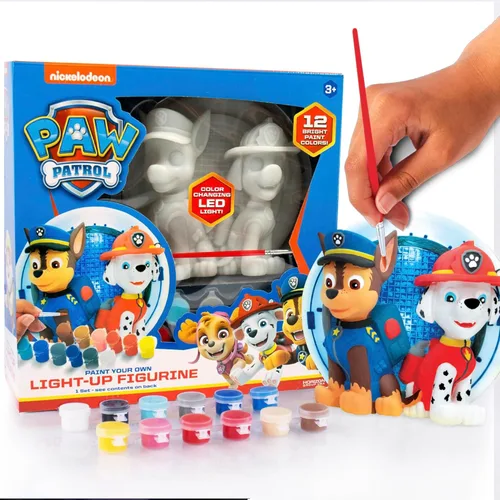 Miniatura 10 de Juego de té Bluey Paint & Play, juego de madera de 6 piezas, personalizable con pintura y calcomanías, 2 coronas portátiles, juguetes divertidos