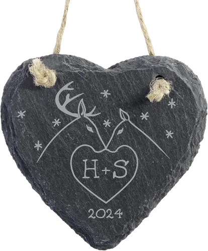 Miniatura 6 de Let's Make Memories Adorno de Navidad Personalizado para Parejas - Adorno de Navidad 2025 - Decoración de Árbol - Personalizar Mensaje, Año