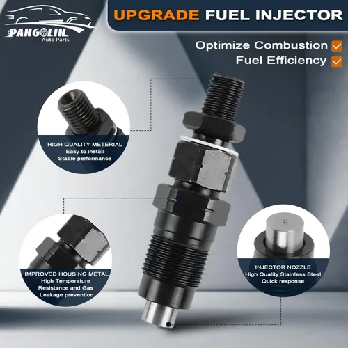 Miniatura 3 de PANGOLIN Inyector de combustible diesel 1KZ-TE 4PCS para Toyota Hilux Surf Prado 1KZ-TE 3,0 L piezas del mercado de accesorios, reemplaza 093400-7040