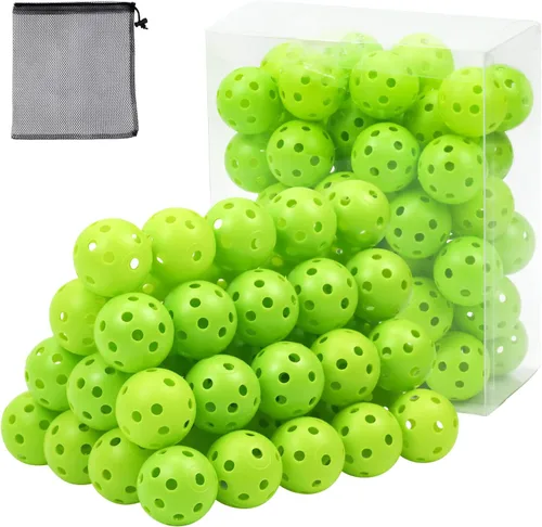 Miniatura 18 de Pelotas de golf de plástico para práctica de vuelo limitado, pelota de entrenamiento de golf hueca para práctica de swing, pelotas de golf