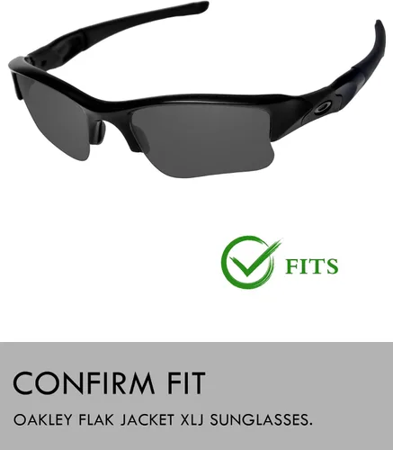 Miniatura 3 de Raydi Lentes de repuesto de policarbonato y kits de goma para Oakley Flak Jacket Flak Jacket XLJ Sunglasses