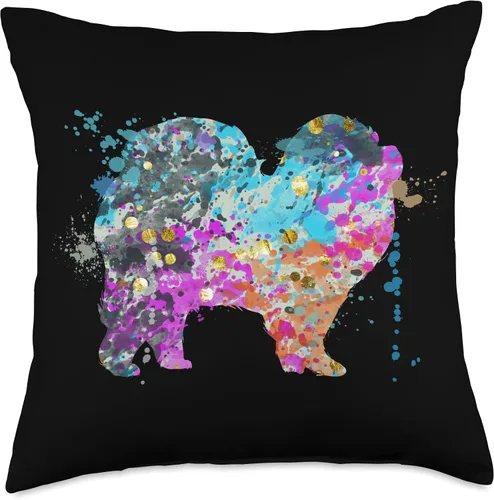 Miniatura 4 de Colorful Chow Chow Lover Dog Chow Chows Throw Pillow