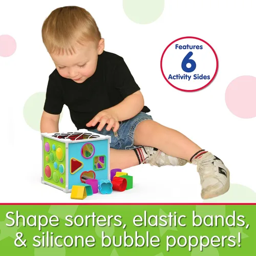 Miniatura 3 de The Learning Journey: Cubo de actividades Pop & Discover – Divertido Montessori Educación Temprana – Juguete sensorial para niños – Autismo