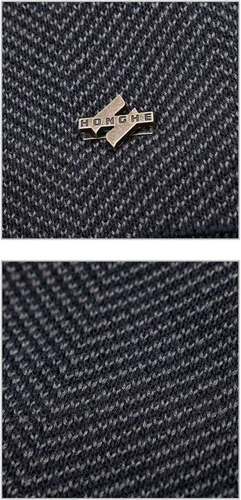Miniatura 5 de Gorro unisex de lana de punto Sky Madrid con forro polar frío para hombre, gorro negro