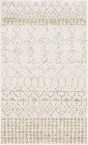 Miniatura 92 de SAFAVIEH Tulum Collection - Alfombra decorativa de 2 x 3 pies, diseño marroquí bohemio envejecido, no desprende pelusa y fácil de limpiar, ideal