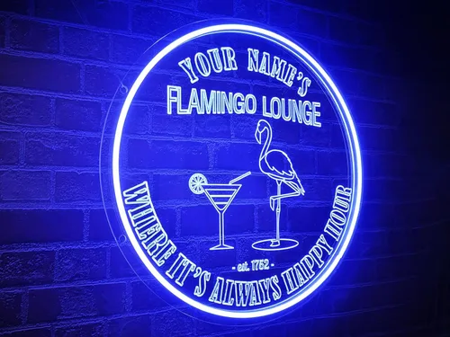 Miniatura 12 de Letrero de neón personalizado para bar de cócteles, regulable, con nombre personalizado, para cócteles de neón del año EST, letrero iluminado