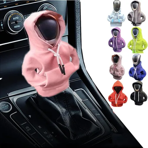 Miniatura 9 de Topaliving Sudadera con capucha para palanca de cambios de automóvil, divertida perilla de palanca de cambios, suéter para invierno, funda