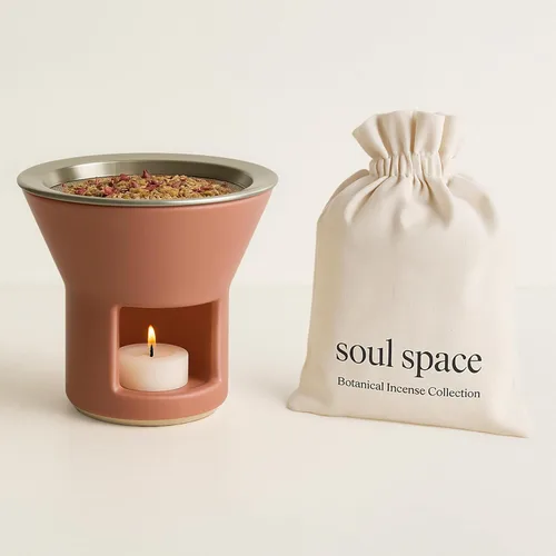 Miniatura 7 de SOUL SPACE Incienso no tóxico Fragancia: Felicidad Alternativa natural a las varillas de incienso Vainilla, Opopanax, canela y vetiver