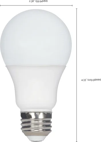 Miniatura 8 de Satco S39596 9.5A19/LED/827/ND/120V/4PK - Paquete de 4