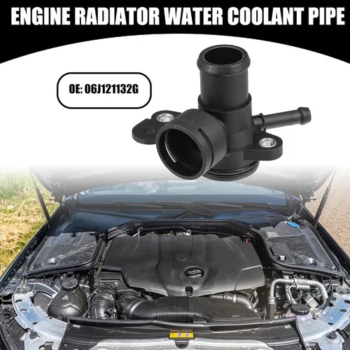 Miniatura 2 de Tubo de salida de refrigerante para bomba de agua del motor No.06J121132G - Conector de manguera del calentador interior del automóvil
