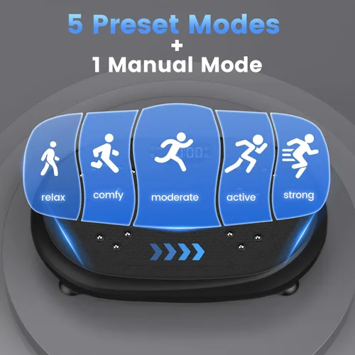 Miniatura 5 de Vibration Plate Exercise Machine, Vibrating Fitness Platform, Full Body Shaker Workout Equipment, Bluetooth Power Shaping Vibrate Plate, Board