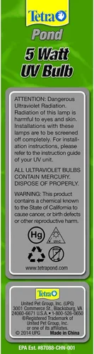 Miniatura 2 de Tetra Bombilla de repuesto para estanque para clarificador UV, 5 vatios