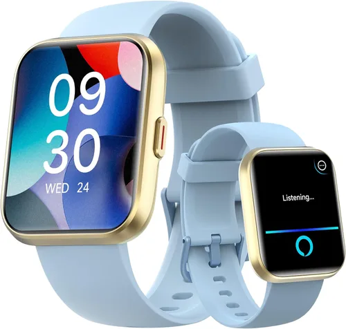 Miniatura 13 de Relojes inteligentes para hombre, Android y iPhone, 1.8 pulgadas HD Alexa reloj inteligente integrado con llamadas Bluetooth, IP68 impermeable