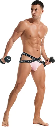 Miniatura 75 de SKYSPER Jock Strap Athletic Supporter para hombres Sexy Jockstrap Ropa interior masculina