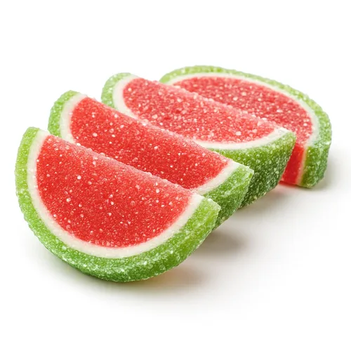 Miniatura 4 de NY Spice Shop Caramelo de rebanadas de fruta de sandía – 1 libra de sabor dulce masticable de gelatina de frutas de caramelo – Gomitas de frutas