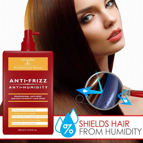 Miniatura 5 de Arvazallia Mascarilla hidratante para el cabello con aceite de argán y tratamiento en aerosol antiencrespamiento antihumedad – Acondicionamiento