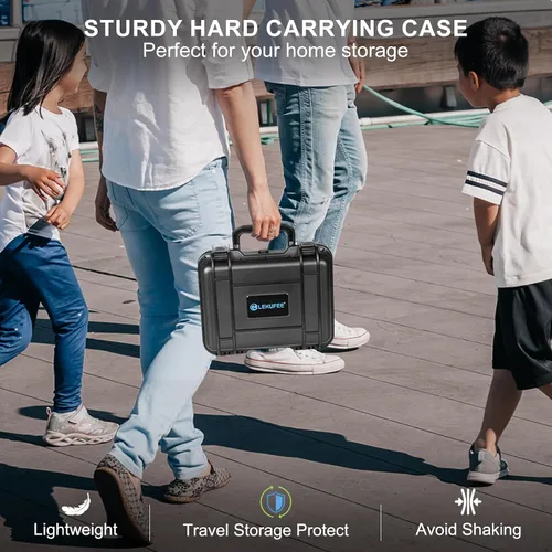 Miniatura 7 de Lekufee Funda Rígida Resistente al Agua para DJI Osmo Pocket 3, Mic 3/2/Mini, Combo de Creador, Combo de Expansión de Potencia, Cámara de Vlogging