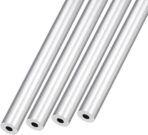Miniatura 10 de METALLIXITY Tubo de aluminio 6063 (0.118 in de diámetro exterior x 0.079 in de diámetro interior x 11.811 in de largo), 4 piezas, tubo redondo