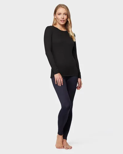 Miniatura 2 de 32 Degrees Heat - Camiseta de manga larga con cuello redondo y cuello redondo para mujer