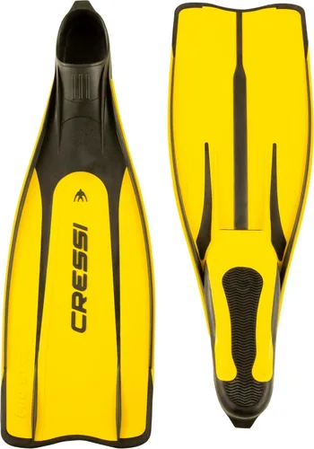Miniatura 2 de Cressi Aletas de buceo con bolsillo para pies completos para adultos, Pro Star: fabricadas en Italia Amarillo
