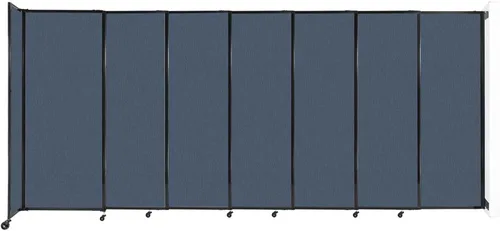 Miniatura 128 de Divisor de habitación de pared recta deslizante montado en la pared Anchos ajustables Ruedas de bloqueo Separador de habitación Paneles