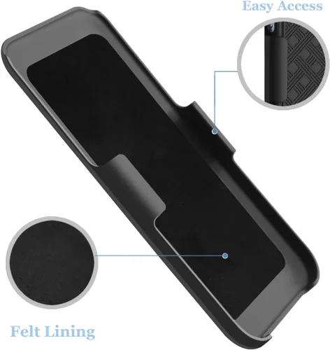 Miniatura 5 de Fingic Compatible con iPhone 14, iPhone 13 Funda con clip para cinturón, carcasa delgada combinada con soporte giratorio para cinturón, funda