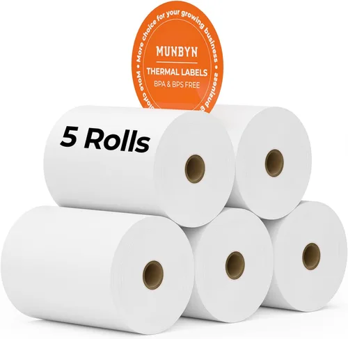 Miniatura 11 de MUNBYN Papel térmico de 3 1/8 x 230 pies, 10 rollos de papel de recibo compatibles con Star Micronics TSP100 TSP143 Epson impresora de recibos