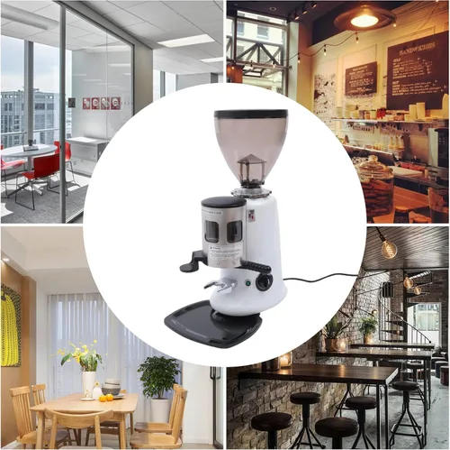 Miniatura 3 de Molinillo de café expreso comercial de 42.33 oz, molino de rebabas eléctrico semiautomático, máquina de café, herramienta de molienda de granos