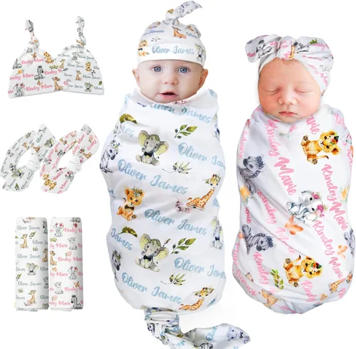 Mantas de bebé personalizadas para niños y niñas, manta de bebé personalizada con nombre, regalos personalizados para bebés, mantas de bebé de