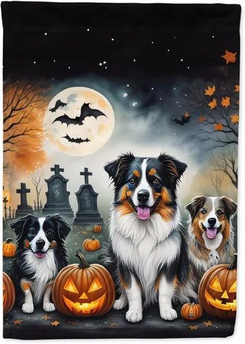Miniatura 43 de Caroline's Treasures DAC2011GF - Bandera decorativa para jardín de Halloween con diseño de beagle para jardín, jardín, jardín, jardín, multicolor