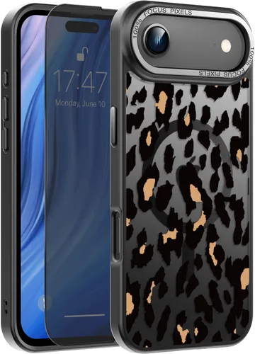 Miniatura 107 de Goodon Funda para iPhone 17 Pro con protector de pantalla de privacidad, compatible con Magsafe, a prueba de golpes, translúcida mate, bonita funda