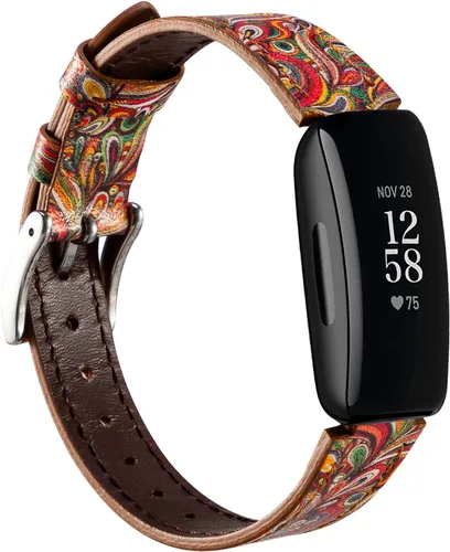 Miniatura 11 de Correas de cuero genuino compatibles con Fitbit Inspire 3/Inspire 2/Inspire HR/Inspire, correas deportivas suaves ajustables de repuesto