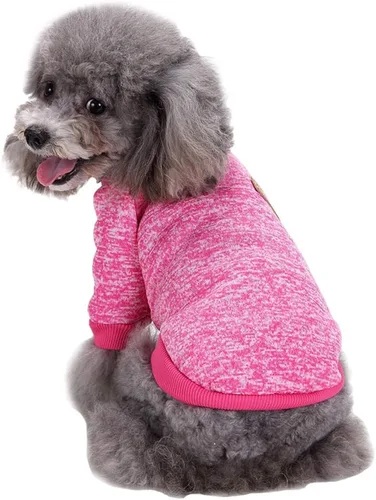 Miniatura 7 de Jecikelon Ropa para Perros Suéter para Perros Ropa Suave para Cachorros Ropa de Invierno Suéteres para Cachorros Atuendo Cálido para Perros Pequeños
